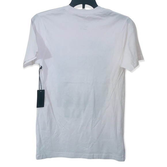 Kendall + Kylie KK logo teal and white Bandana White Tshirt kk-204-teal NWT SM - Picture 4 of 5